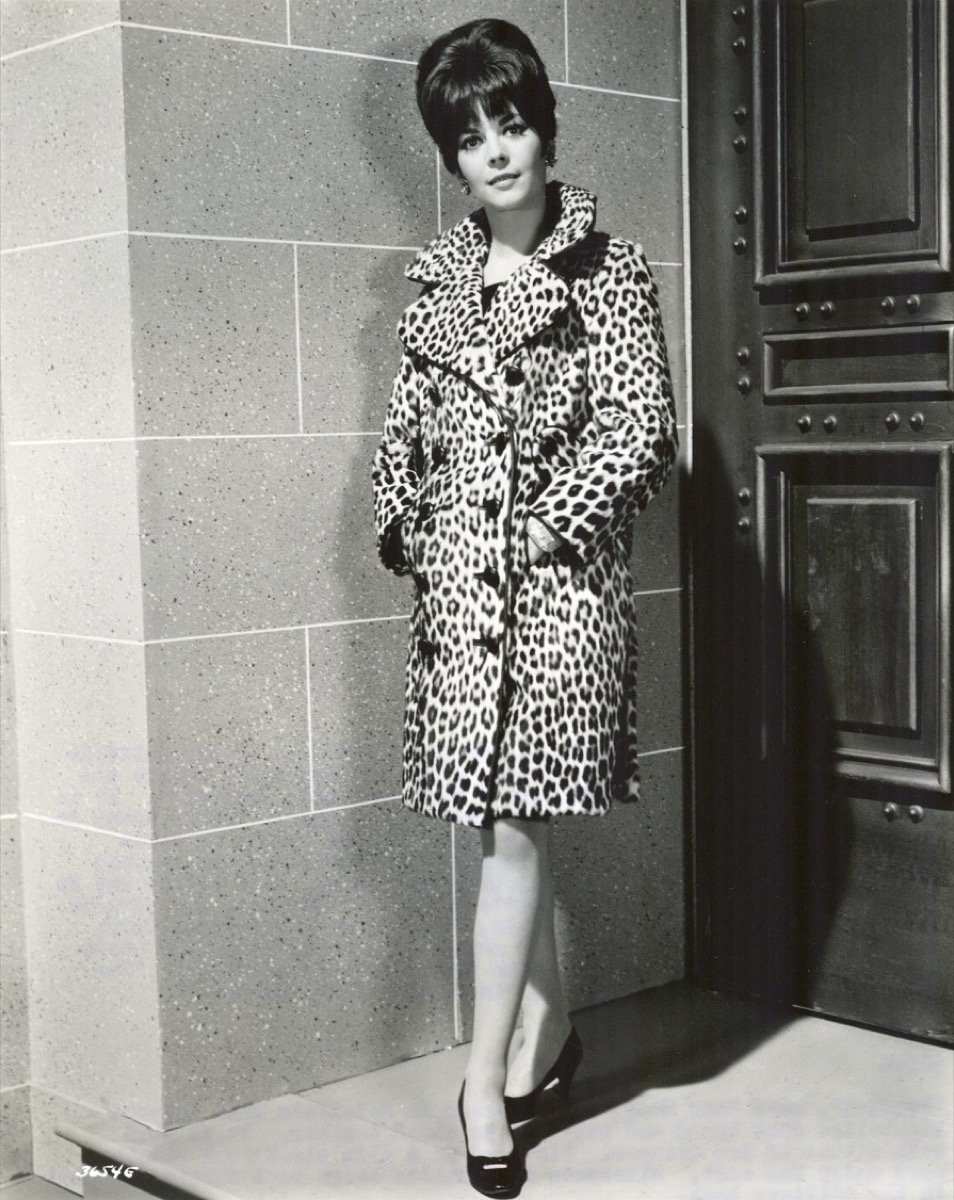 Natalie Wood: Leopard print coat