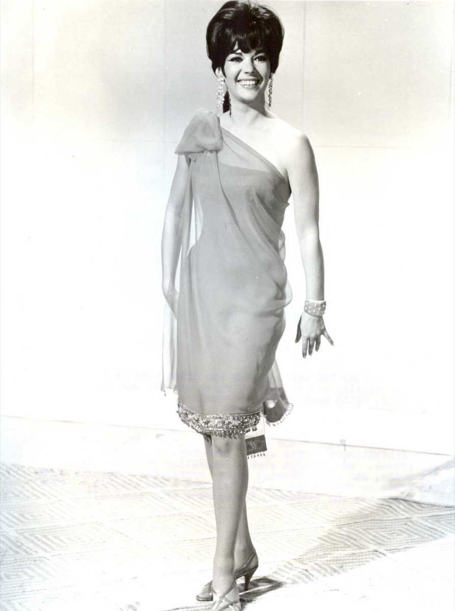 Natalie Wood: One-shoulder chiffon dress