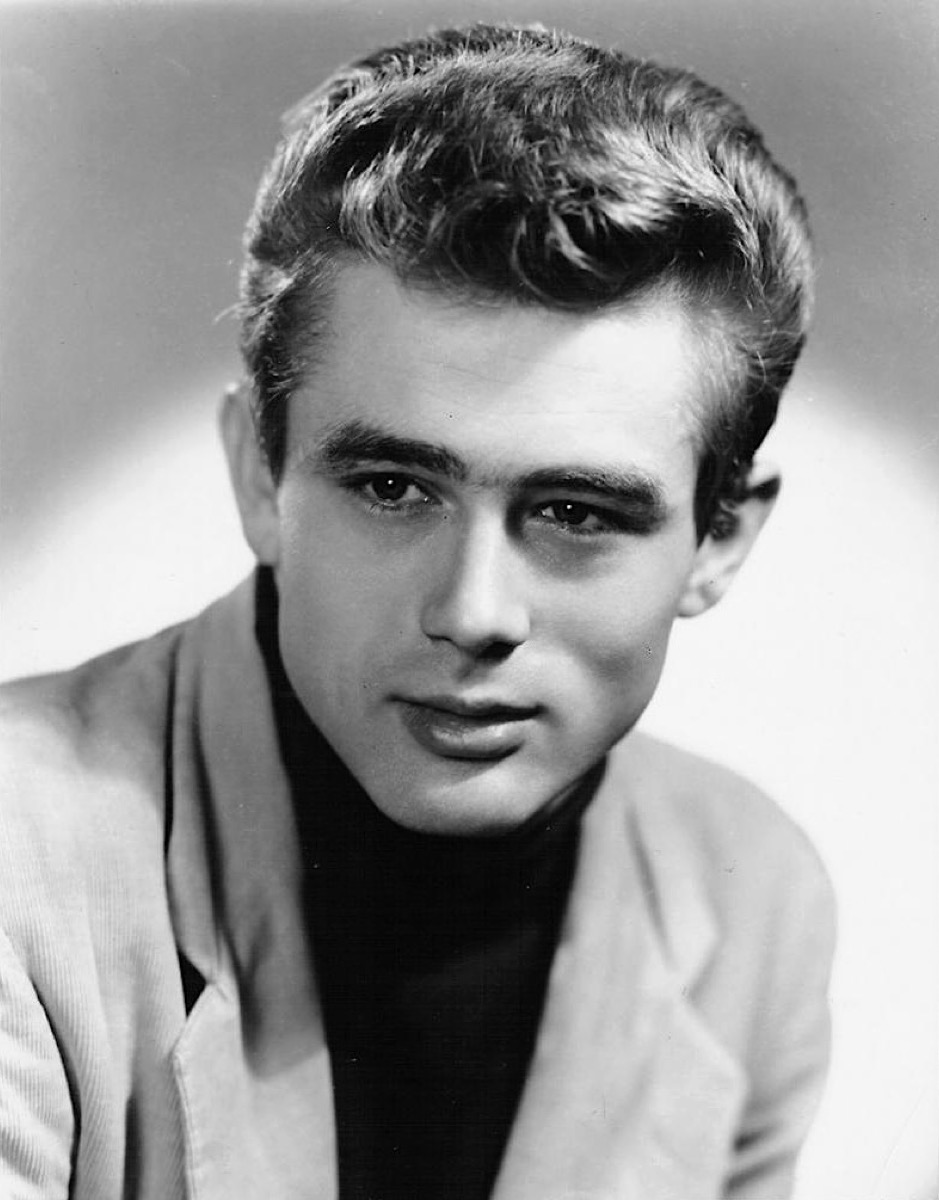 James Dean: Cream jacket and black turtleneck