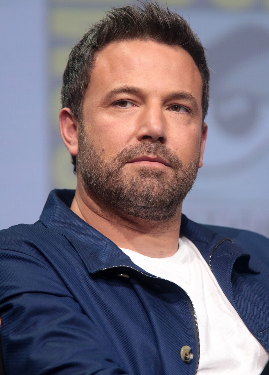 Ben Affleck: Navy chore jacket and white tee
