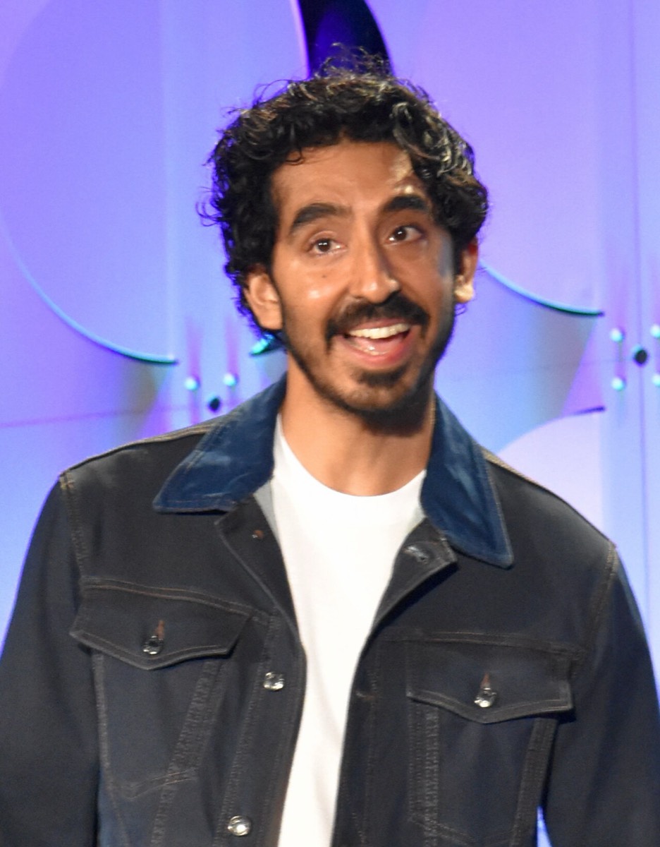 Dev Patel: Denim jacket and white tee