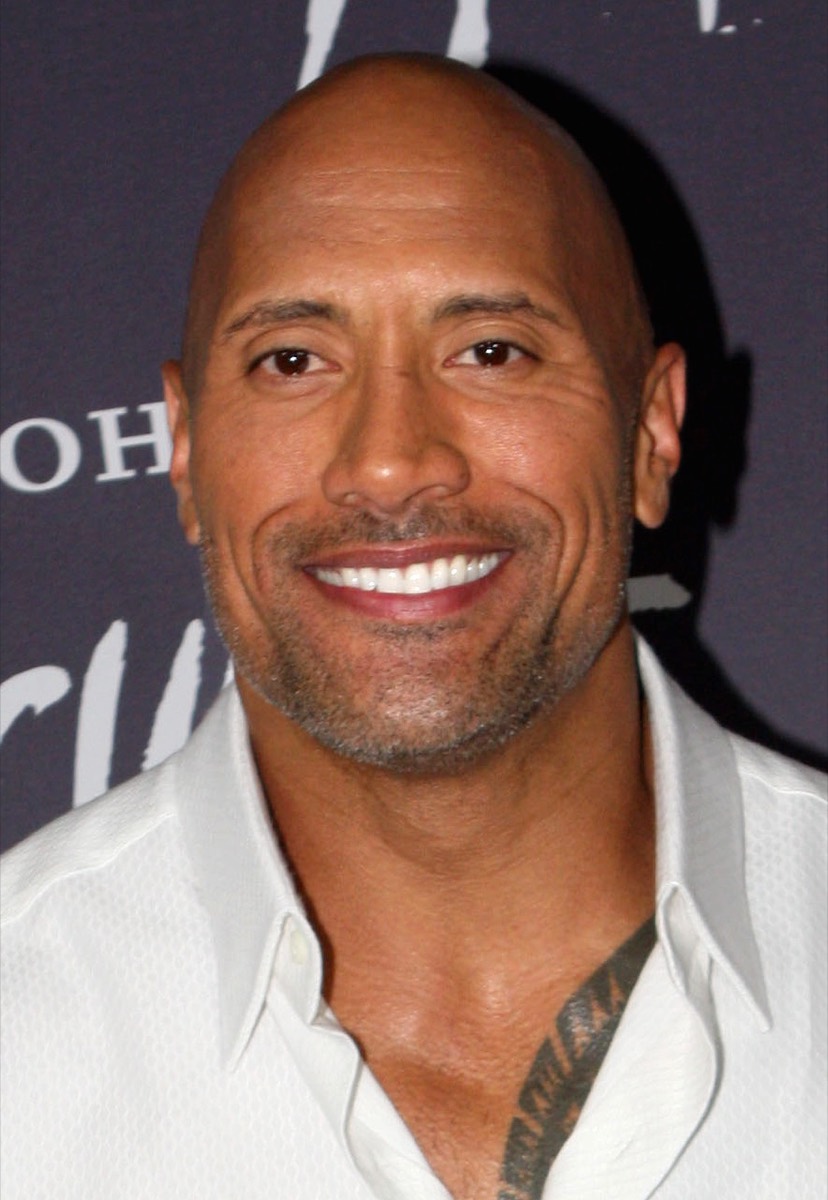 Dwayne Johnson: Crisp white shirt