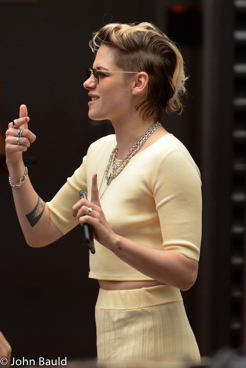 Kristen Stewart: Cream knit set