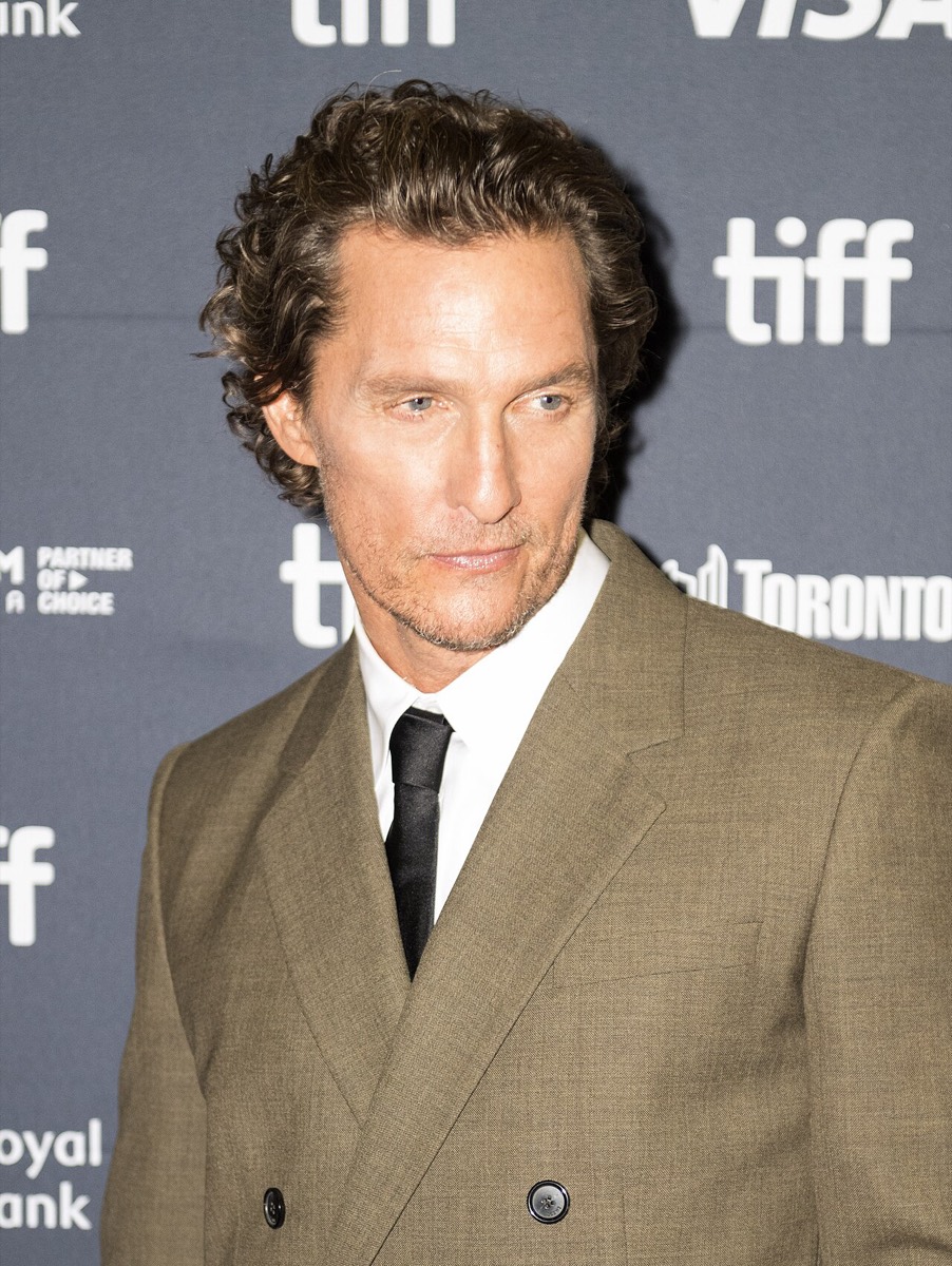 Matthew McConaughey: Olive double-breasted suit