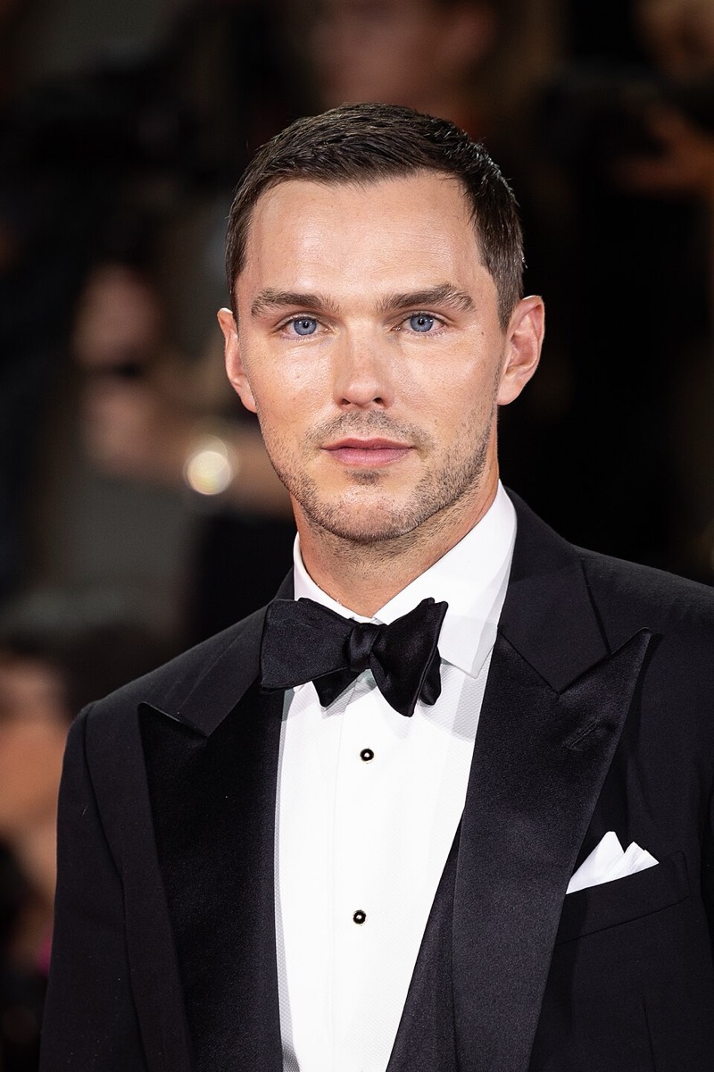 Nicholas Hoult: Tuxedo and white pocket square