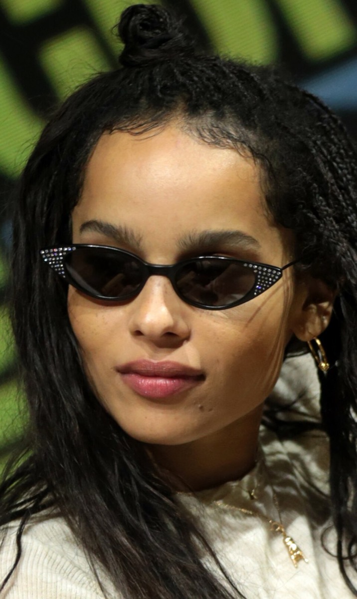 Zoë Kravitz: Crystal cat-eye sunglasses