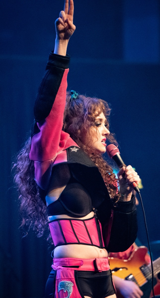 Chappell Roan: Pink corset and cropped jacket